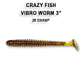 силиконовые приманки Vibro worm 3" 11-75-26-4