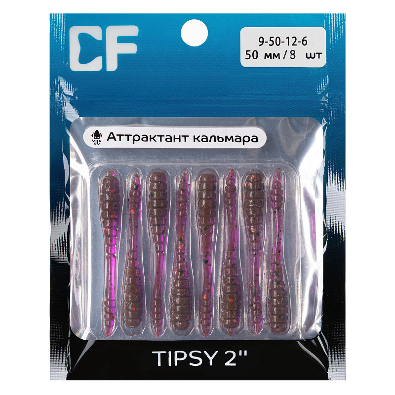 силиконовые приманки Tipsy 2" 9-50-12-6