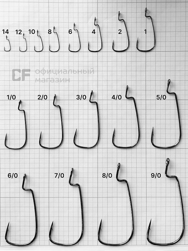 Рыболовные Офсетный крючок CF Offset joint hook №9/0 3 шт