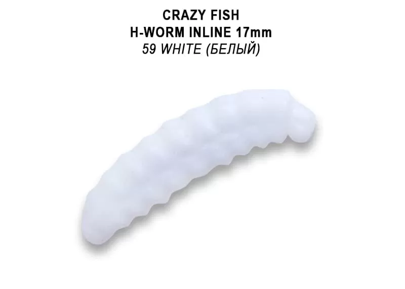 силиконовые приманки MF H-Worm inline 1.1" 20 шт (2*10) 63-28-59-9-EF