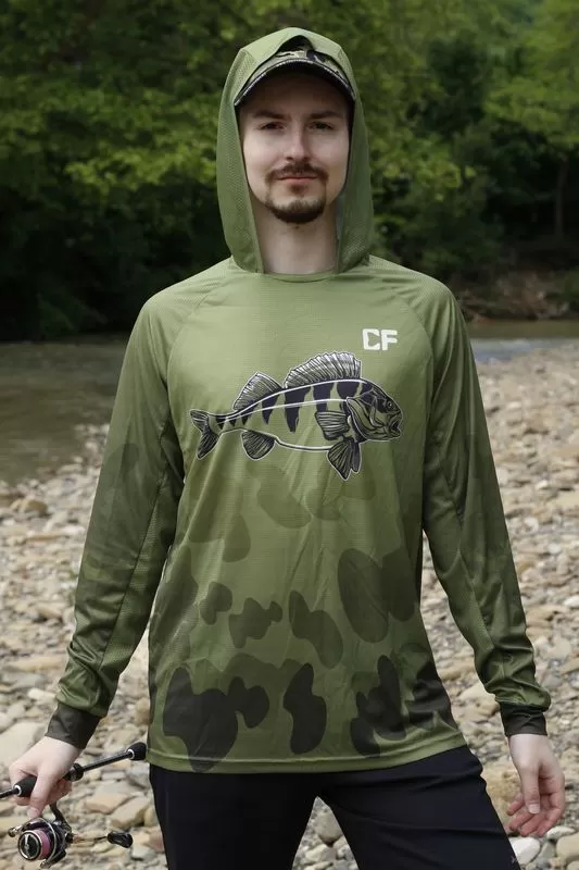 Худи CF Company Camo fish для рыбака и рыбалки