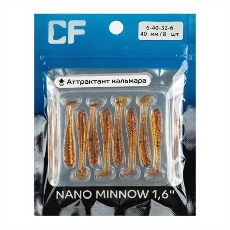 силиконовые приманки Nano minnow 1.6" 6-40-32-6