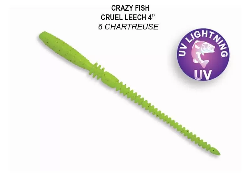 силиконовые приманки Cruel leech 4" 41-100-6-6