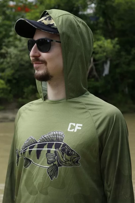 Худи CF Company Camo fish для рыбака и рыбалки