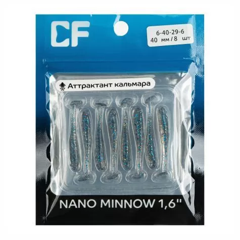 силиконовые приманки Nano minnow 1.6" 6-40-29-6