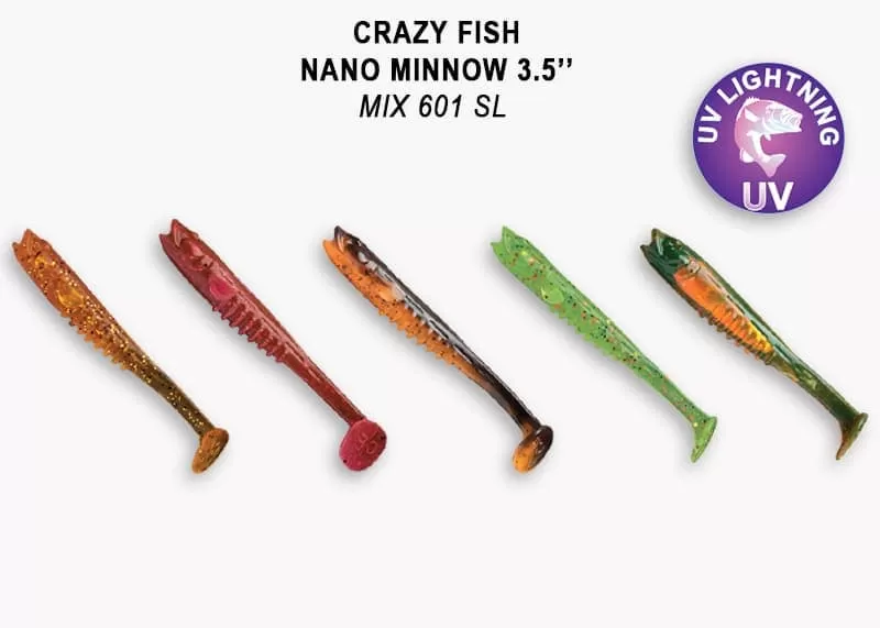 силиконовые приманки Nano minnow 3.5" 54-90-M601SL-7