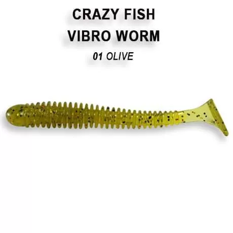 силиконовые приманки Vibro worm 2" 3-50-1-4