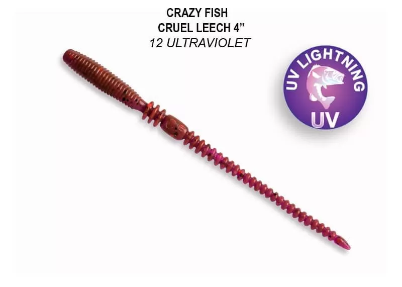силиконовые приманки Cruel leech 4" 41-100-12-6