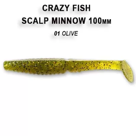 силиконовые приманки Scalp minnow 4" 18-100-1-6