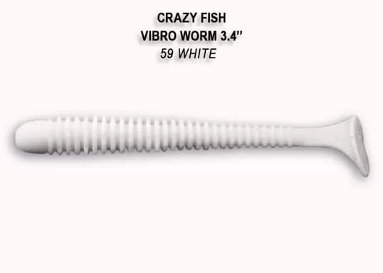 силиконовые приманки Vibro worm 3.4" 12-85-59-6