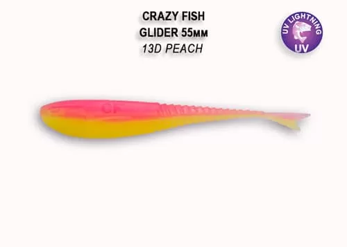 силиконовые приманки Glider 2.2" 35-55-13d-6-F