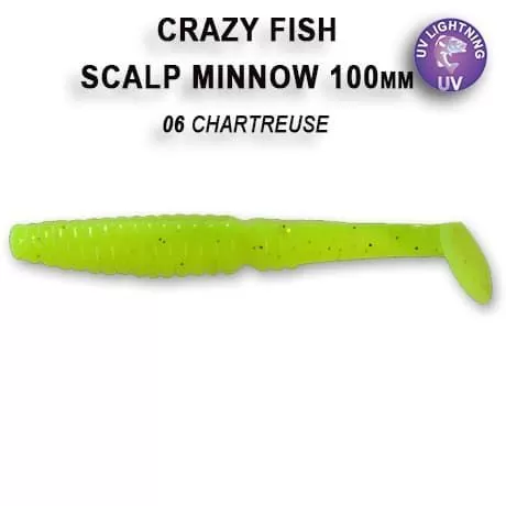 силиконовые приманки Scalp minnow 4" 18-100-6-6