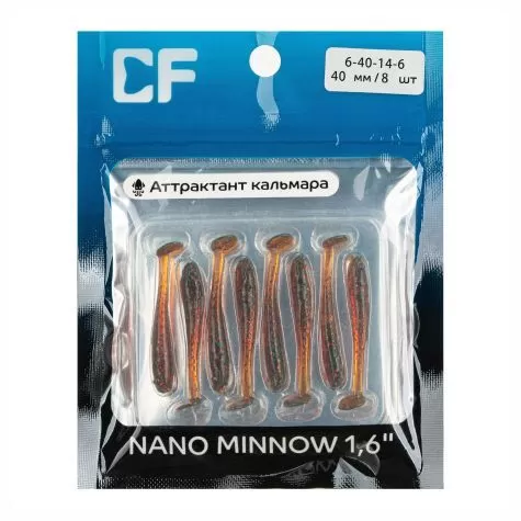 силиконовые приманки Nano minnow 1.6" 6-40-14-6