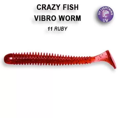 силиконовые приманки Vibro worm 2" 3-50-11-2