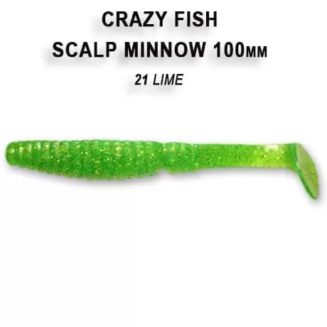 силиконовые приманки Scalp minnow 4" 18-100-21-6