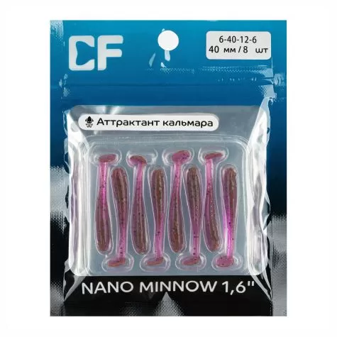 силиконовые приманки Nano minnow 1.6" 6-40-12-6