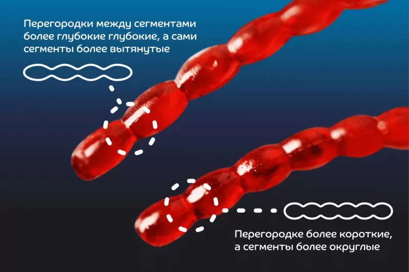 силиконовые приманки Nano worm  86-90-12-6