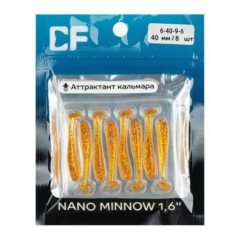 силиконовые приманки Nano minnow 1.6" 6-40-9-6