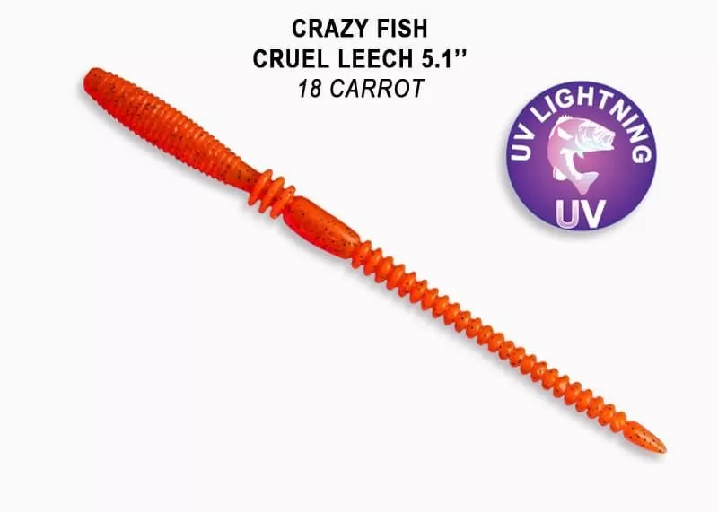 силиконовые приманки Cruel leech 5.1" 41-130-18-6