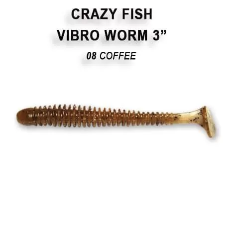 силиконовые приманки Vibro worm 3" 11-75-8-1