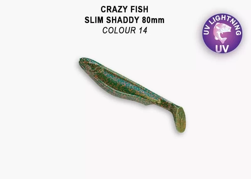 силиконовые приманки Slim shaddy 3.2" 56-80-14-7