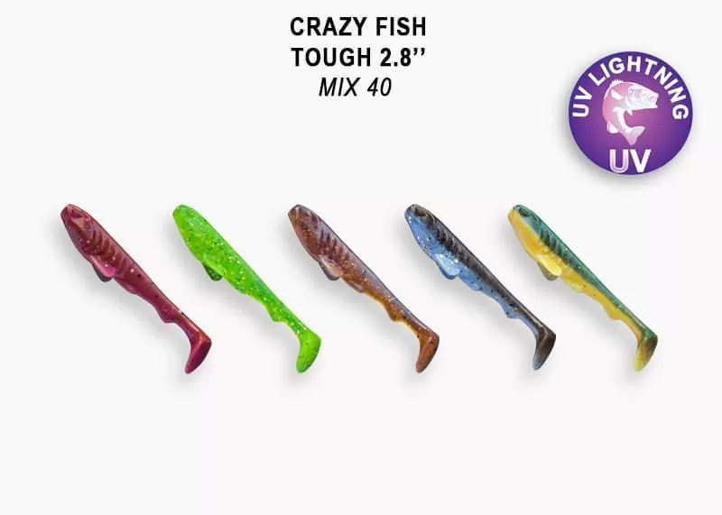 силиконовые приманки Tough 2.8" 59-70-M40-6