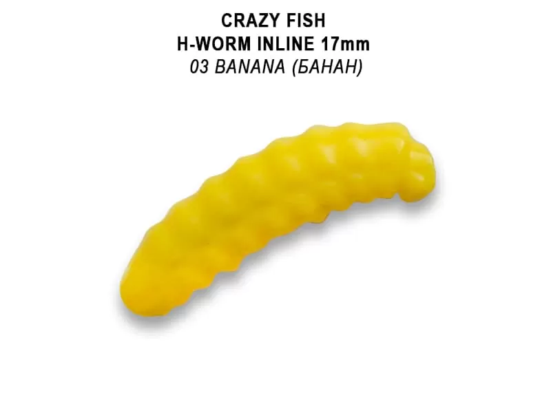 силиконовые приманки MF H-Worm inline 0.7" 60 шт (6*10) 62-17-3-9